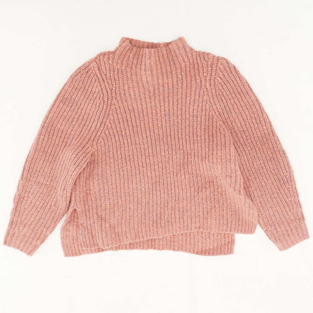 Peach Funnelneck Sweater